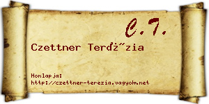 Czettner Terézia névjegykártya